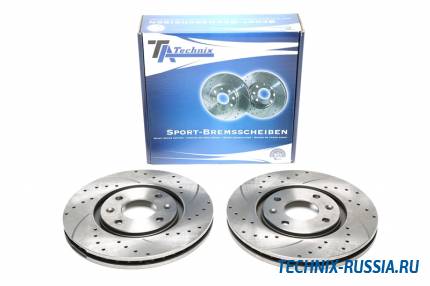 Тормозные диски 283mm с перфорацией и насечками Peugeot 406 Break TA-TECHNIX EVOBS2535P