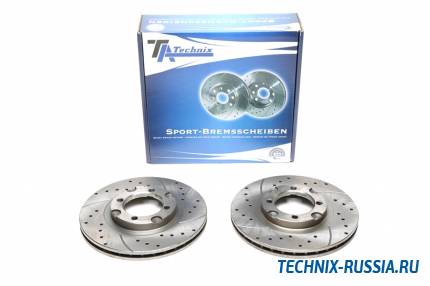 Тормозные диски 241,5mm с перфорацией и насечками Mazda 626 III TA-TECHNIX EVOBS2541P