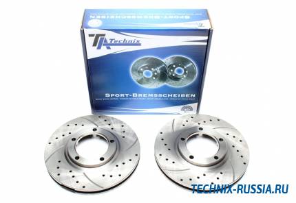 Тормозные диски 254mm с перфорацией и насечками Hyundai H-1 Kasten TA-TECHNIX EVOBS2634P