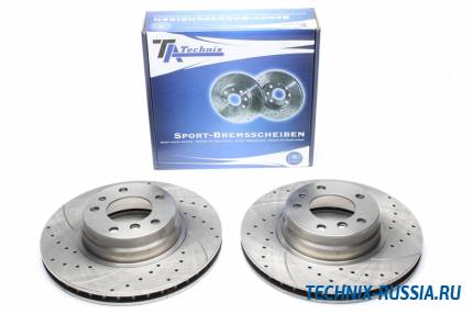 Тормозные диски 316mm с перфорацией и насечками BMW 7er E38 TA-TECHNIX EVOBS2739P