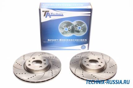 Тормозные диски 284mm с перфорацией и насечками Alfa Romeo 145/146 TA-TECHNIX EVOBS2761P