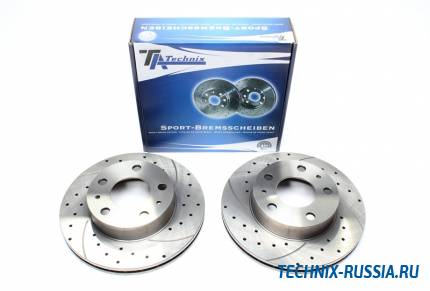 Тормозные диски 300mm с перфорацией и насечками Peugeot Boxer 230P TA-TECHNIX EVOBS2763P