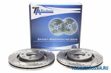 Тормозные диски 266 mm с перфорацией и насечками Peugeot 307 Break TA-TECHNIX EVOBS2770P