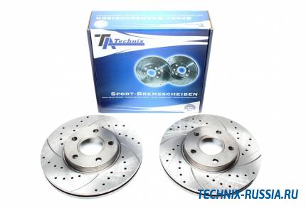 Тормозные диски 278mm с перфорацией и насечками Ford Tourneo Connect TA-TECHNIX EVOBS2876P