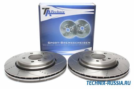 Тормозные диски 320 mm с перфорацией и насечками BMW 3er E46 TA-TECHNIX EVOBS2914P