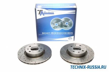 Тормозные диски 257,5mm с перфорацией и насечками Alfa Romeo 164 TA-TECHNIX EVOBS2943P