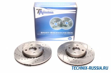 Тормозные диски 275mm с перфорацией и насечками Toyota Corolla TA-TECHNIX EVOBS2963P