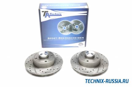 Тормозные диски 240 mm с перфорацией и насечками Renault Megane II TA-TECHNIX EVOBS3189BSP