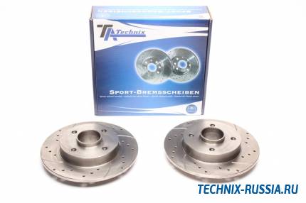 Тормозные диски 249mm с перфорацией и насечками Peugeot 307 Break 3E TA-TECHNIX EVOBS3214P