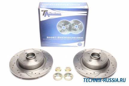 Тормозные диски 274mm с перфорацией и насечками Renault Megane I Grandtour TA-TECHNIX EVOBS3215BSP