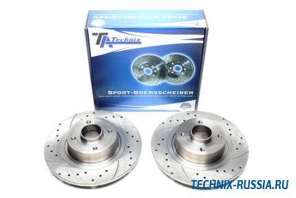 Тормозные диски 270mm с перфорацией и насечками Renault Megane II Grandtour TA-TECHNIX EVOBS3240P