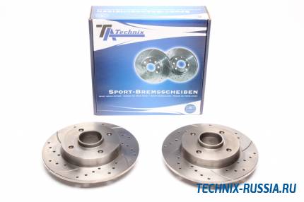 Тормозные диски 249mm с перфорацией и насечками Peugeot 307 TA-TECHNIX EVOBS3256P