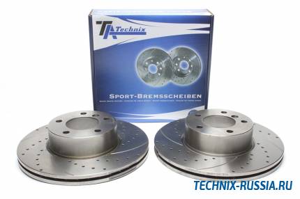 Тормозные диски 312 mm с перфорацией и насечками BMW 3er F30 TA-TECHNIX EVOBS4513P