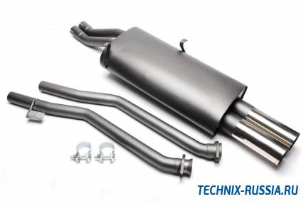 Спортивный глушитель 2x76mm BMW 3er E30 320i/325i TA-TECHNIX EVOE306E276S