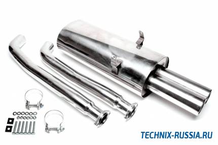 Выхлоп catback из нержавеющей стали 2x76mm BMW 3er Serie E36 2.5 / 2.8 TA-TECHNIX EVOE366AE276