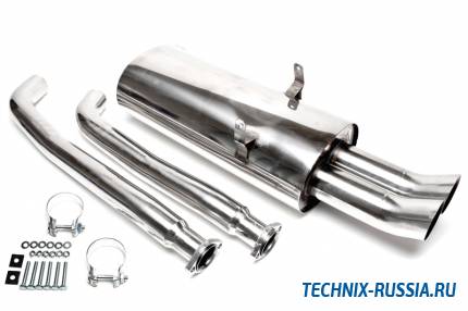 Выхлоп catback из нержавеющей стали 2x76mm BMW 3er Serie E36 TA-TECHNIX EVOE366AED76