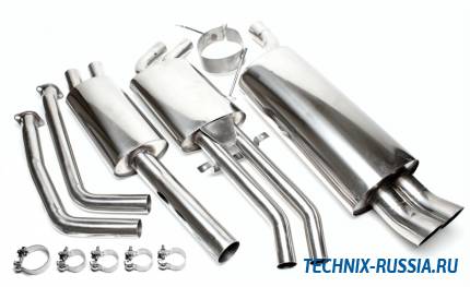 Выхлоп catback из нержавеющей стали 2x76mm DTM BMW 3er Serie E46 TA-TECHNIX EVOE466AED76