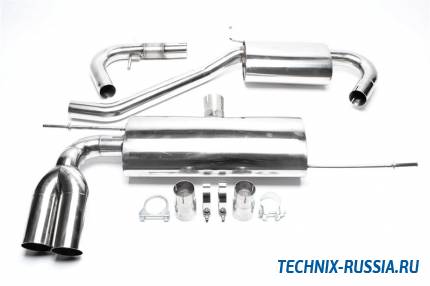 Выхлоп catback из нержавеющей стали 2x76mm Audi A3 8P 1,4 / 1,6 / 1,8 / 2,0 / 1,9 TDI / 2,0 TDI TA-TECHNIX *EVOG5AE276S-1