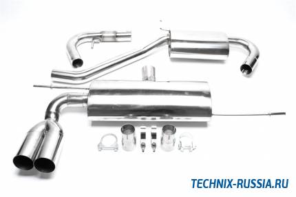 Выхлоп catback из нержавеющей стали 2x76mm Audi A3 8P 1,4 / 1,6 / 1,8 / 2,0 / 1,9 TDI / 2,0 TDI TA-TECHNIX *EVOG5AE276S